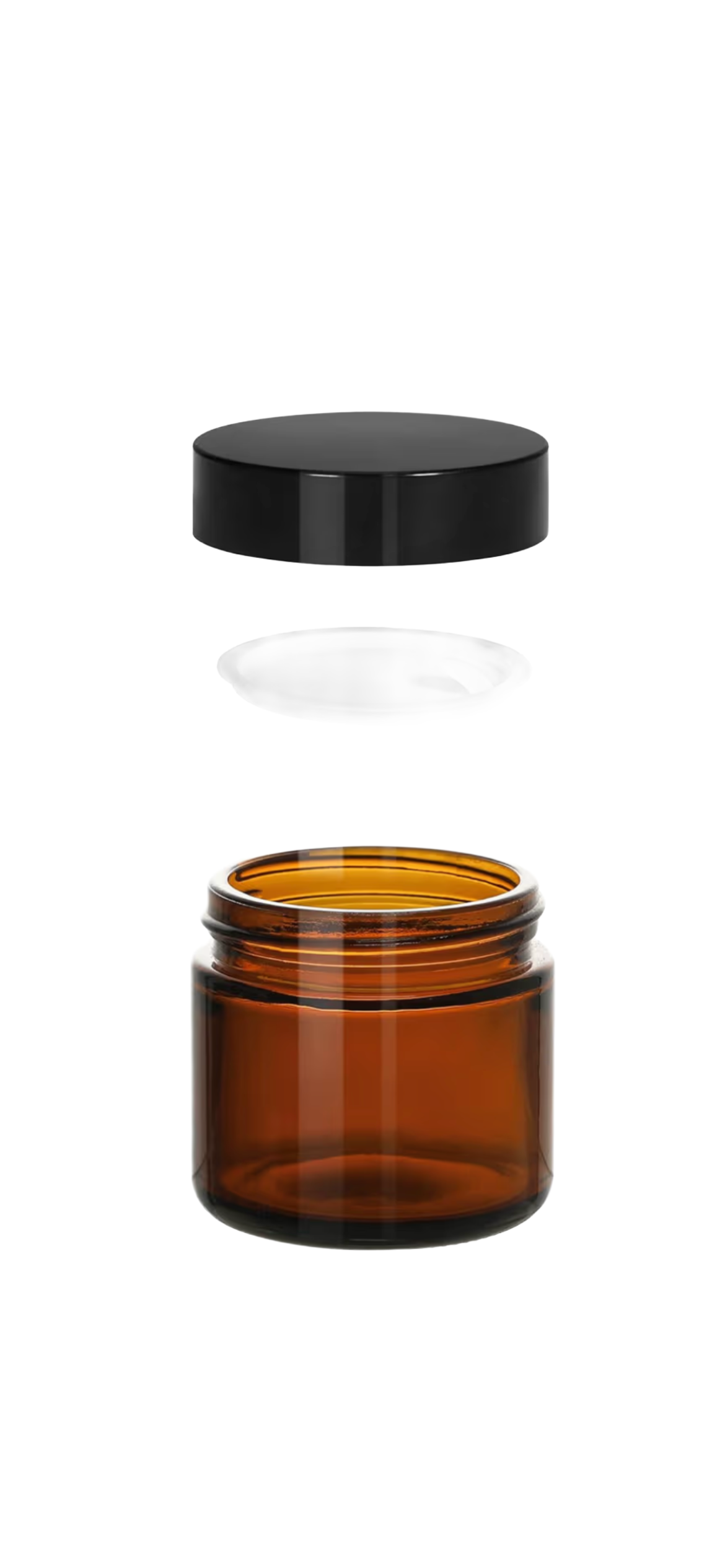 60g/2oz Black or Amber Glass Mixing Jar
