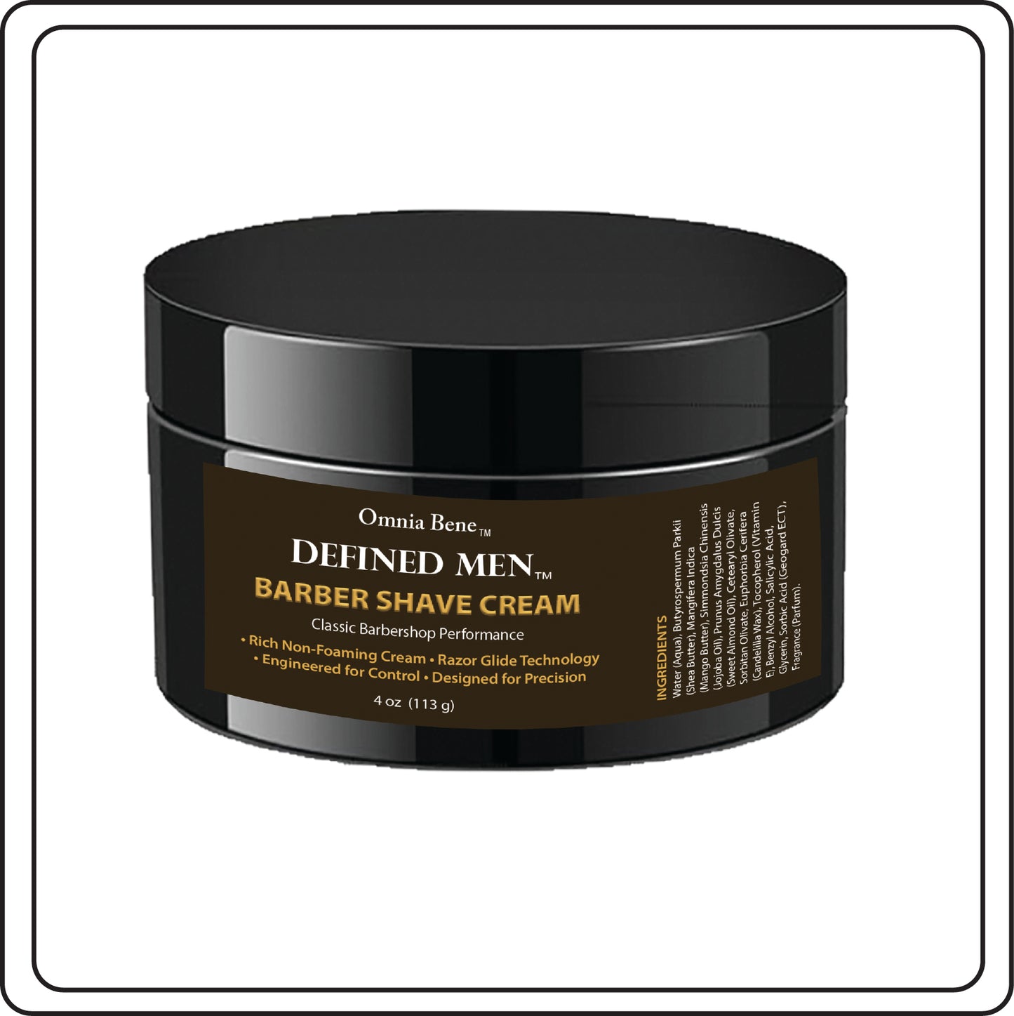 Defined Men Barber Shave Cream