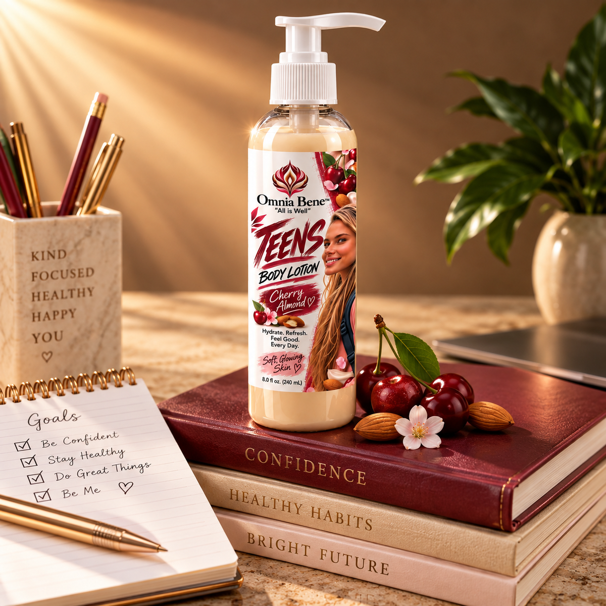 Cherry Almond Teens Body Lotion | Shea, Mango, Jojoba, Vitamin E