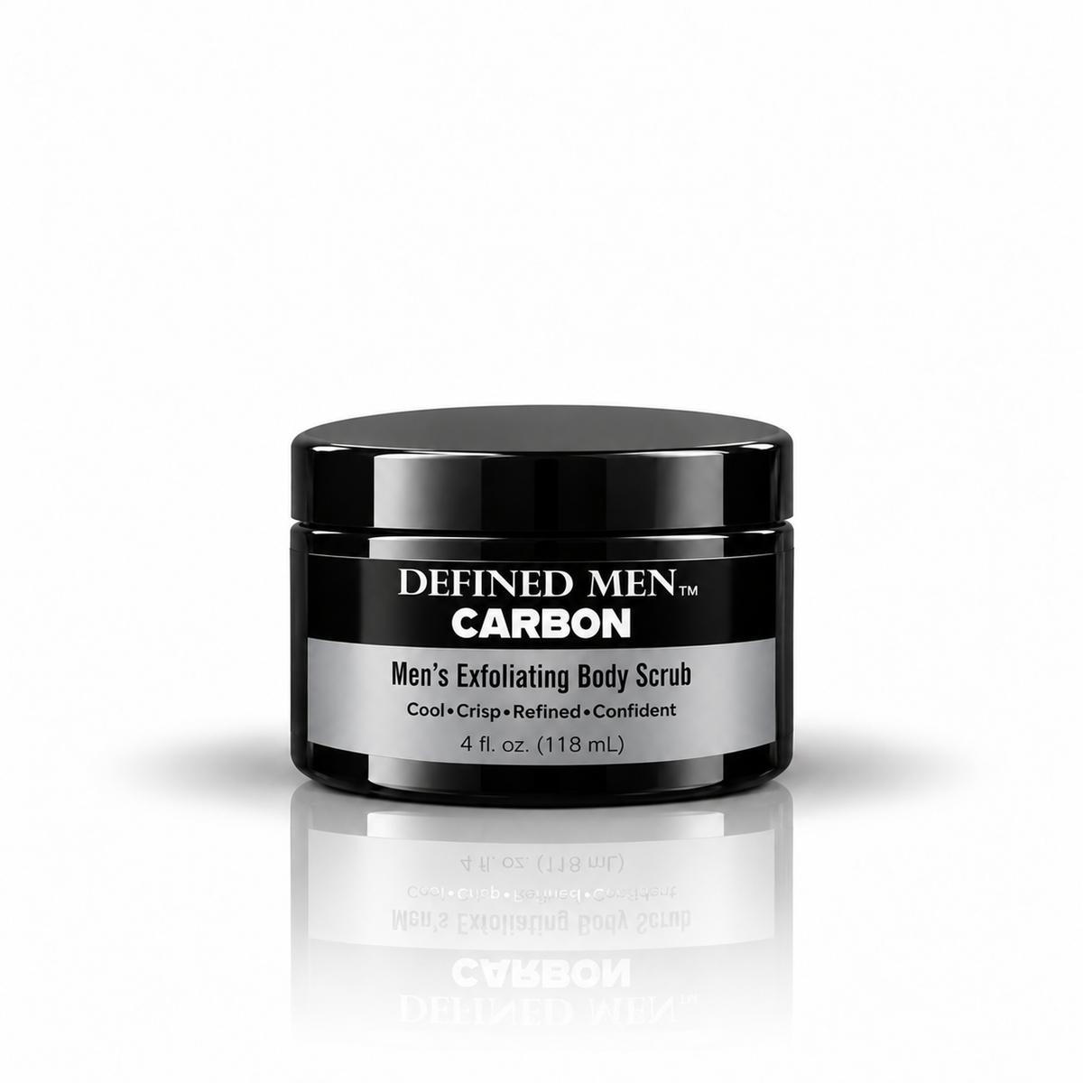 Defined Men's Body Scrub | Carbon Scent | Travel Size 4 oz
