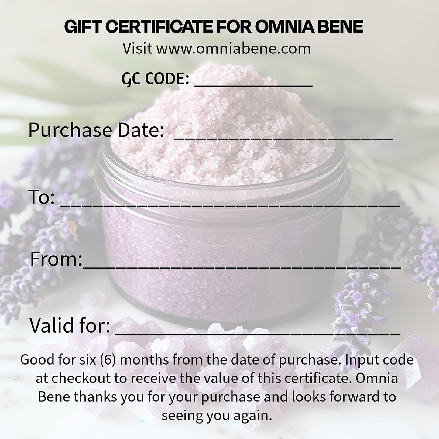 Custom Wrapped Gift Certificates