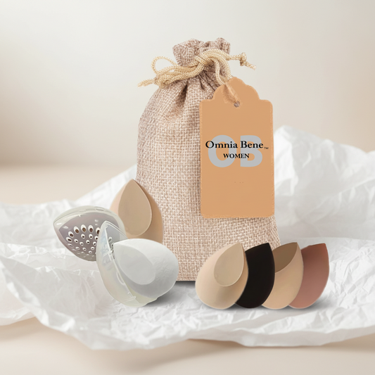 Beauty Sponge with Protective Case & Travel Pouch