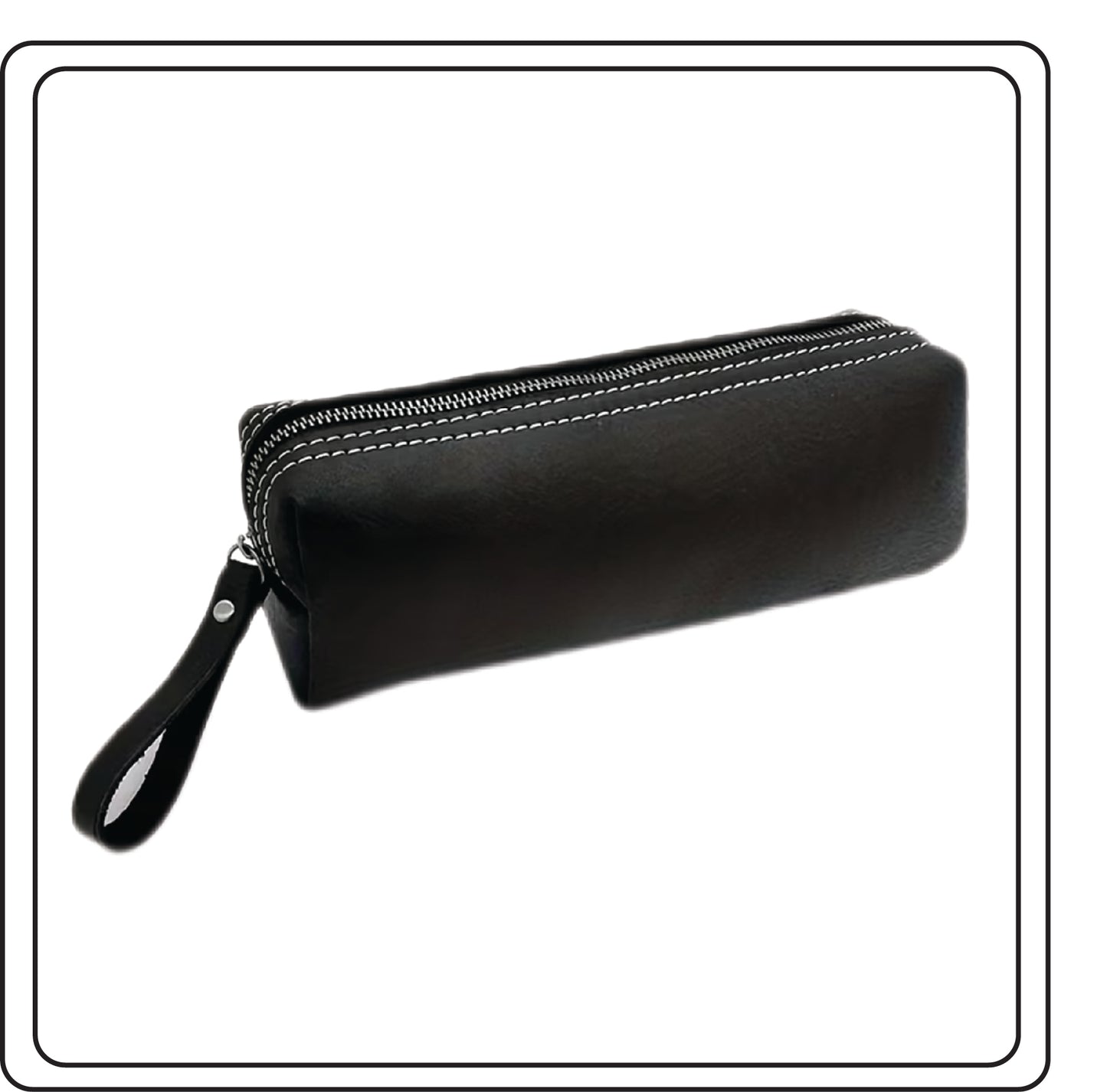 Small Crazy Horse LeatherToiletry Case