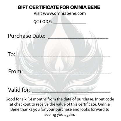 Custom Wrapped Gift Certificates