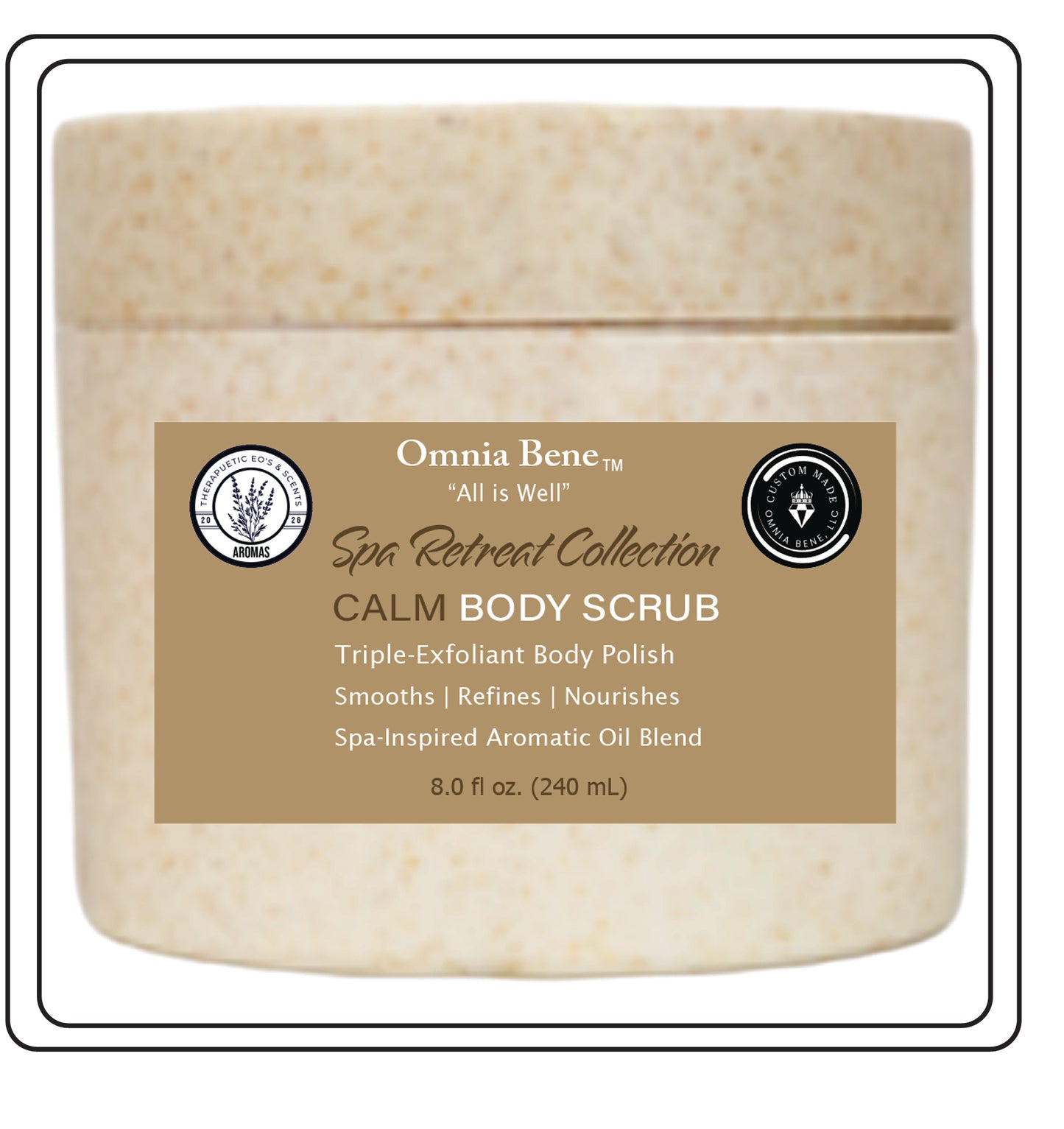 CALM Spa Retreat  Body Scrub Exfoliator