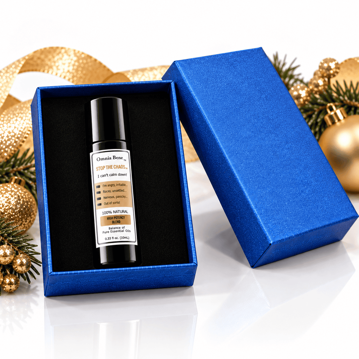 Stop The Chaos Anxiety Rollerball | Holiday Gift Box