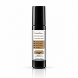 Omnia Bene Stop The Chaos aromatherapy rollerball, a 10 mL black roll-on of pure essential oils. A concentrated blend of pure botanical essential oils, no alcohol and no water. For overwhelming days when thoughts will not settle. Roll onto pulse points, wrists and temples and breathe.